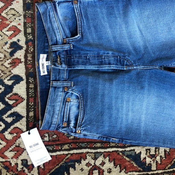 RE/DONE Comfort Stretch Ultra High Rise Ankle Crop - Picture 4 of 5